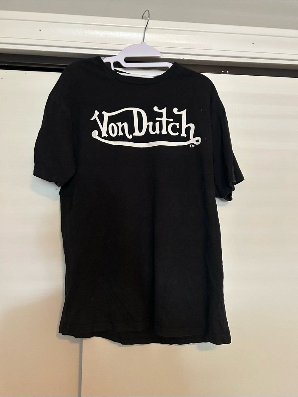 Von Dutch Black Tee with White Logo
